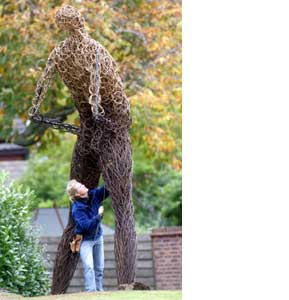 Trull Man sculpture by Serena de la Hey