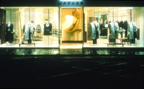 photgraph of the willow scuplture in the Jaegar store Oxford